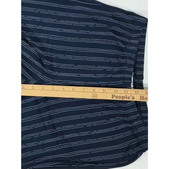 Chicos Travelers Pants Size 1 Medium (28x28) High Rise Black White Stripe Slinky - Picture 8 of 11